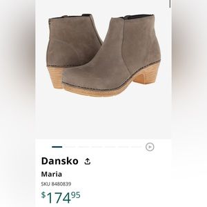 Dansko Maria clog booties